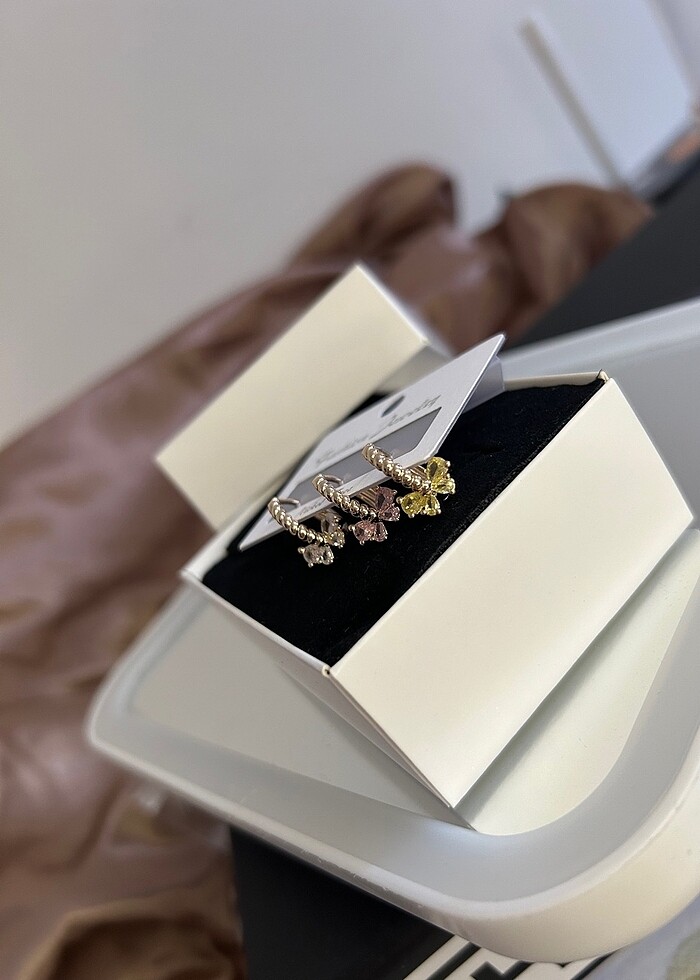 Fiyonk Küpe 3'lü - Görsel 2