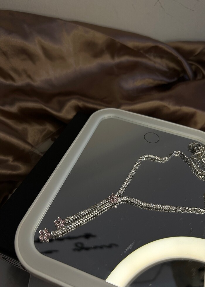 Su yolu çiçekli kolye - Görsel 2