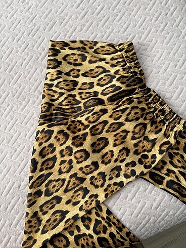s Beden camel Renk Mango leopar pantolon