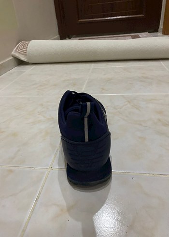 Emporio Armani Erkek Lacivert Spor Ayakkabı Velcro Detaylı