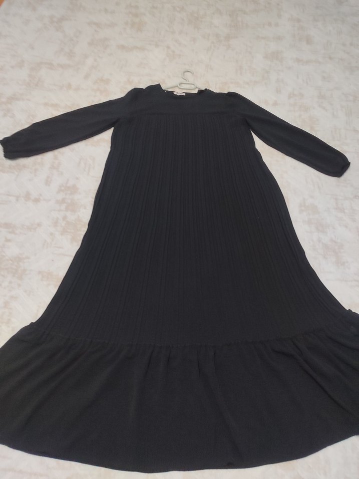 Kadın Siyah Uzun  Elbise - Görsel 2