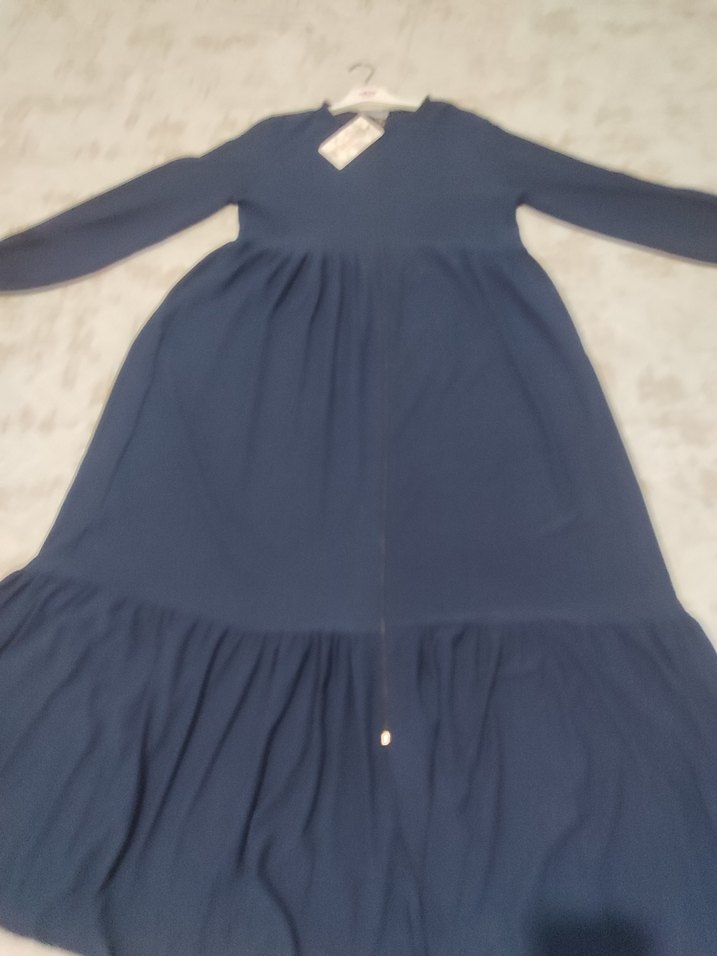 Kadın Lacivert Uzun Kollu Fırfırlı ferece - Görsel 2