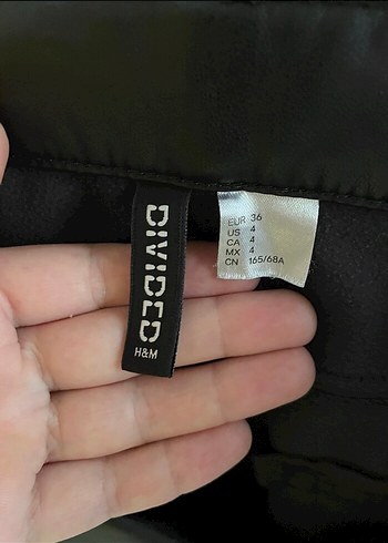 Deri Siyah Bel Detaylı Kadın Pantolon - Görsel 4