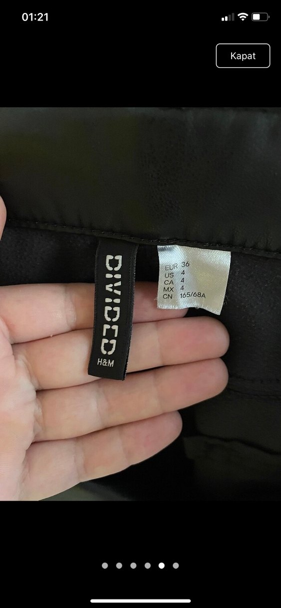 Deri Siyah Bel Detaylı Kadın Pantolon - Görsel 4