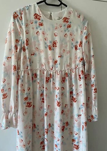 Çiçek Desenli Uzun Bohem Elbise - Görsel 2