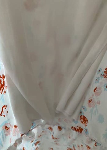 Çiçek Desenli Uzun Bohem Elbise - Görsel 4