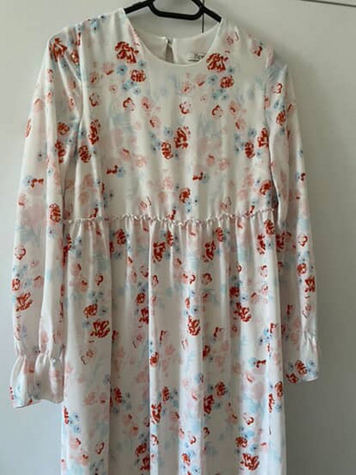 Çiçek Desenli Uzun Bohem Elbise - Görsel 2