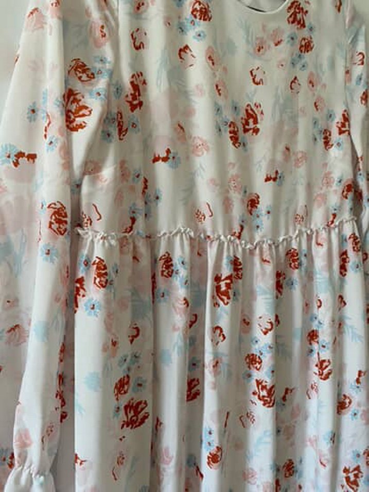 Çiçek Desenli Uzun Bohem Elbise - Görsel 5