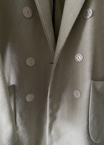 Bej Midi Kaşe Kadın Kaban - Görsel 2