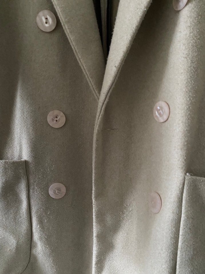 Bej Midi Kaşe Kadın Kaban - Görsel 3