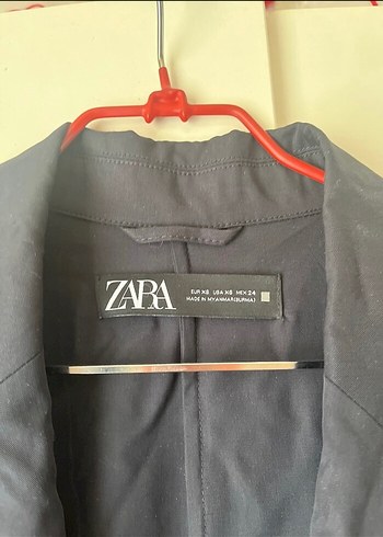 Linen Kumaşlı Uzun Lacivert Trençkot - Görsel 2