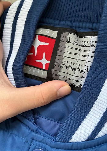 Drama Call BLU STADIUM BOMBER JACKET - Görsel 3