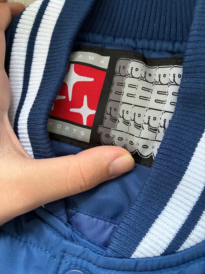 Drama Call BLU STADIUM BOMBER JACKET - Görsel 3