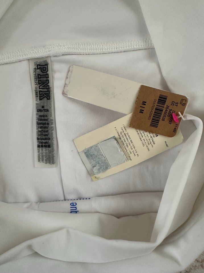 Pink beyaz kadın bikini altı m beden hiç giyilmedi etiketli - Görsel 4