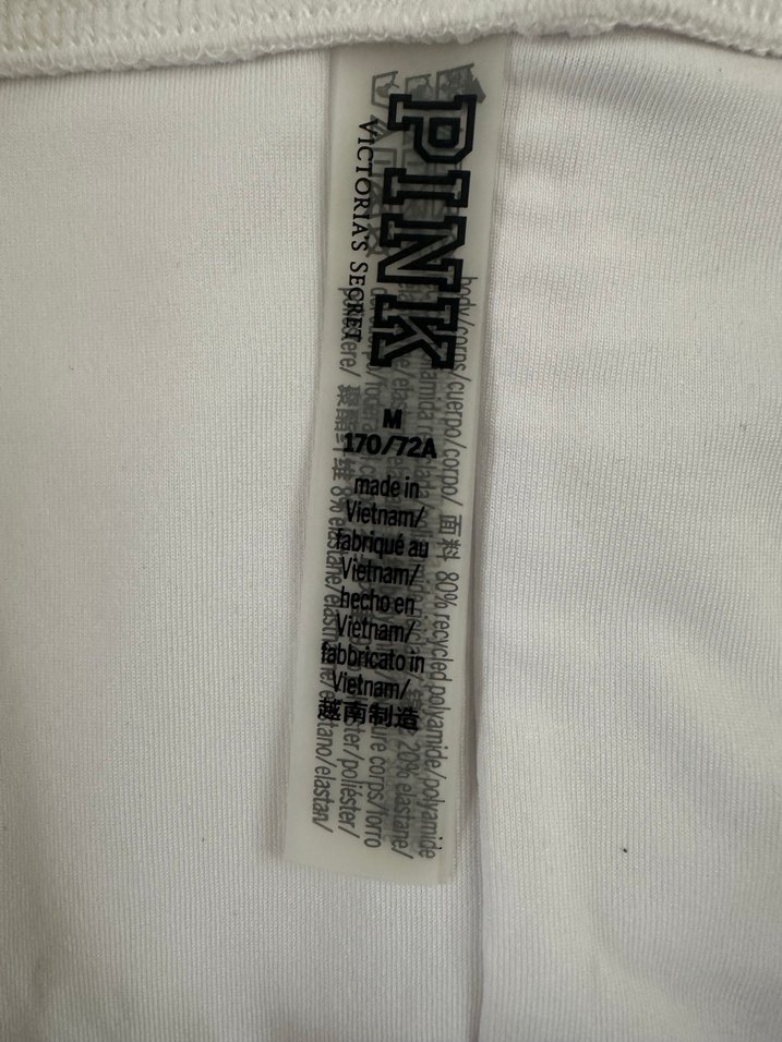 Pink beyaz kadın bikini altı m beden hiç giyilmedi etiketli - Görsel 3