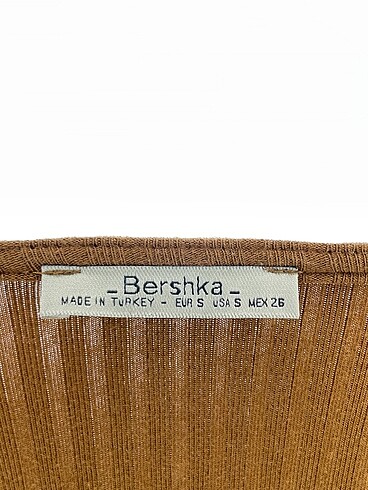 s Beden kahverengi Renk Bershka Bluz %70 İndirimli.