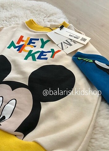 Zara MİCKEY MOUSE ÇOCUK İKİLİ TAKIM 