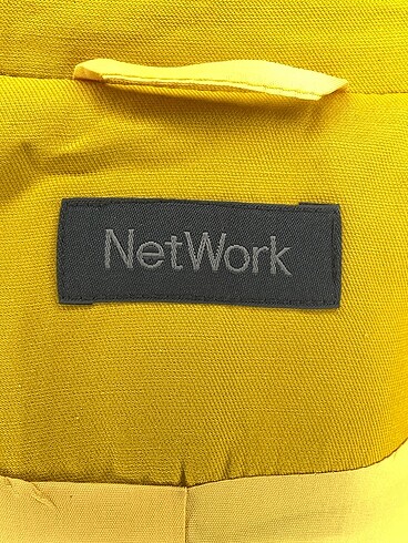 38 Beden sarı Renk Network Blazer %70 İndirimli.