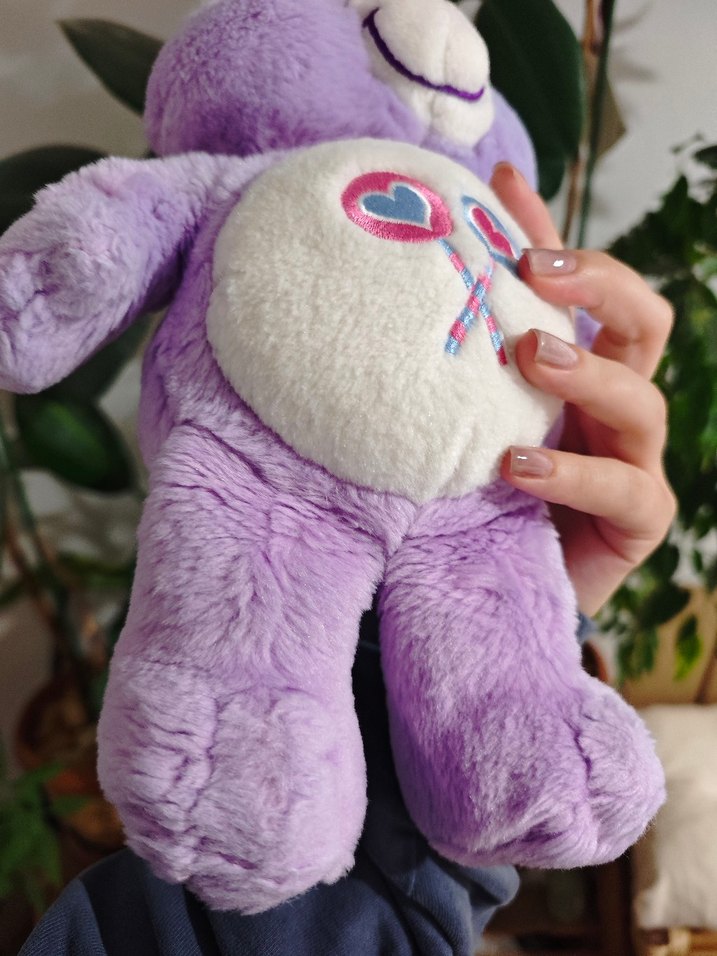Mor Peluş Ayıcık Oyuncak care bears - Görsel 4