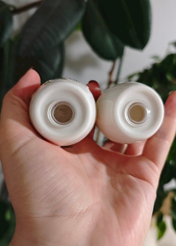 Beyaz Seramik Tuzluk ve Biberlik Seti - Görsel 2