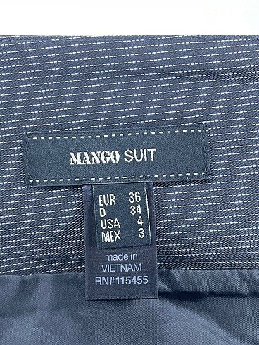 36 Beden siyah Renk Mango Mini Etek %70 İndirimli.