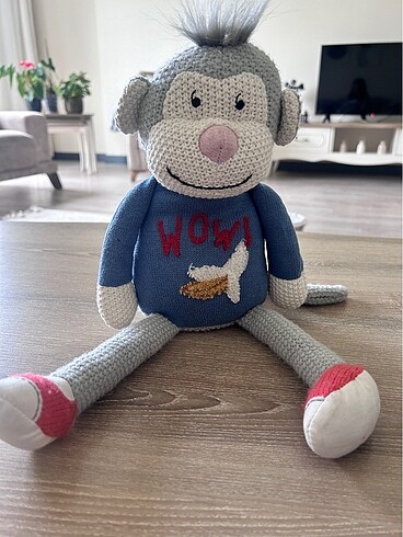 Örgü peluş maymun