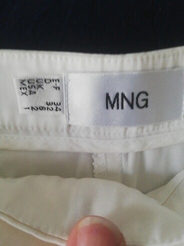 34 Beden Mango beyaz pantolon 