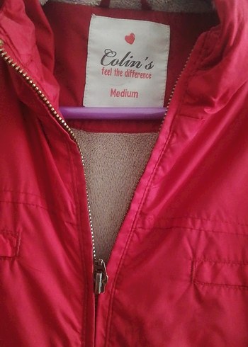 Kırmızı Fermuarlı Kadın Ceket - Görsel 3