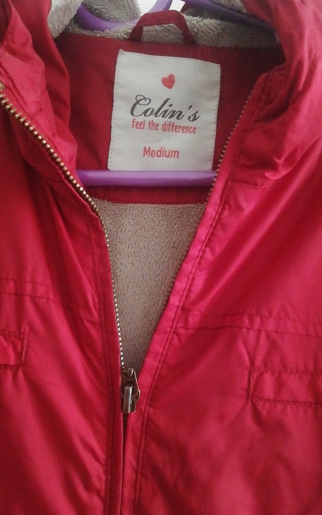 Kırmızı Fermuarlı Kadın Ceket - Görsel 3