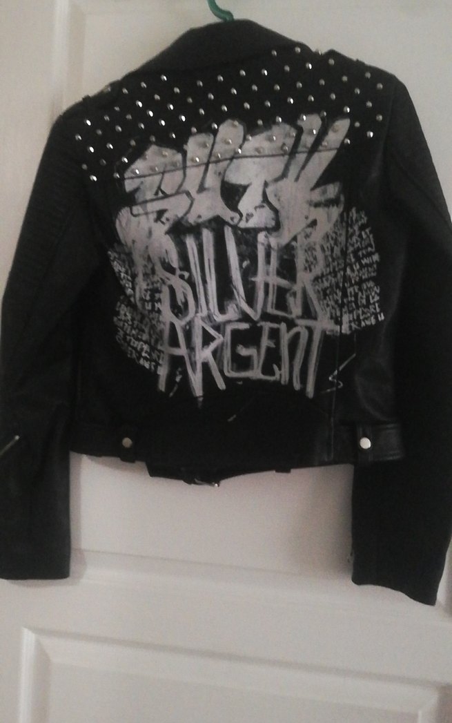 Siyah Deri Biker Ceket, Kemerli, Sıkı Kesim - Görsel 5