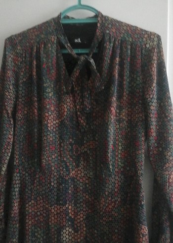 Yılan Desenli Uzun Kollu Bohem Elbise - Görsel 3