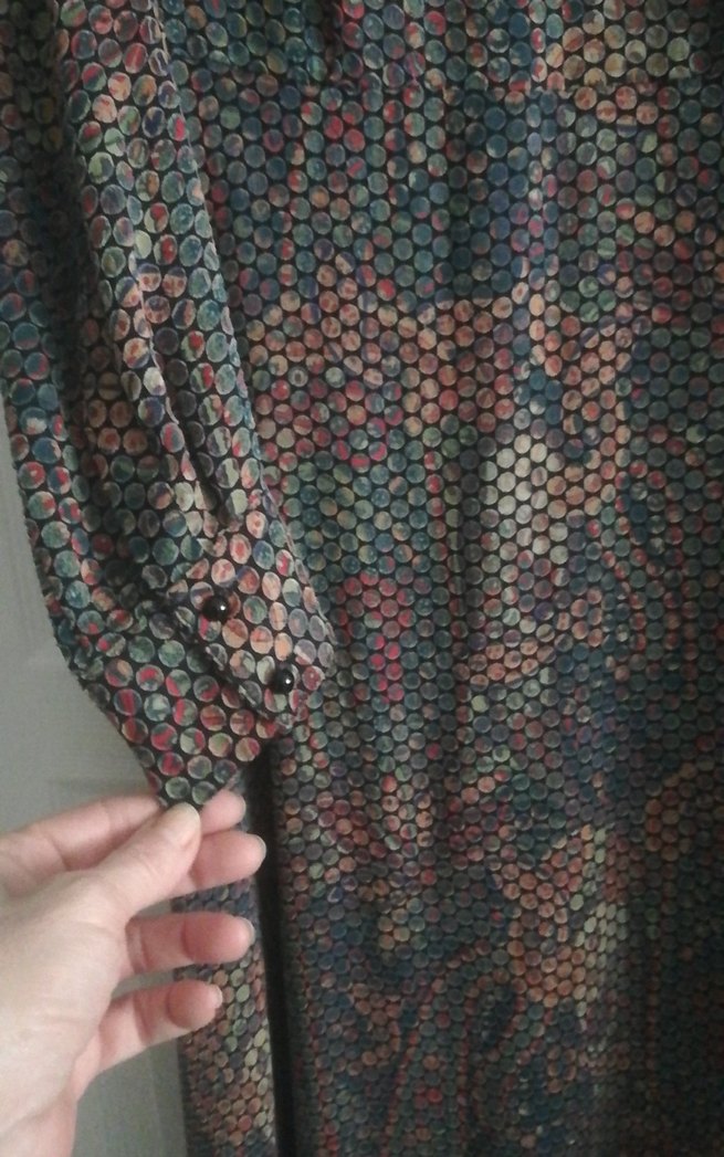 Yılan Desenli Uzun Kollu Bohem Elbise - Görsel 5