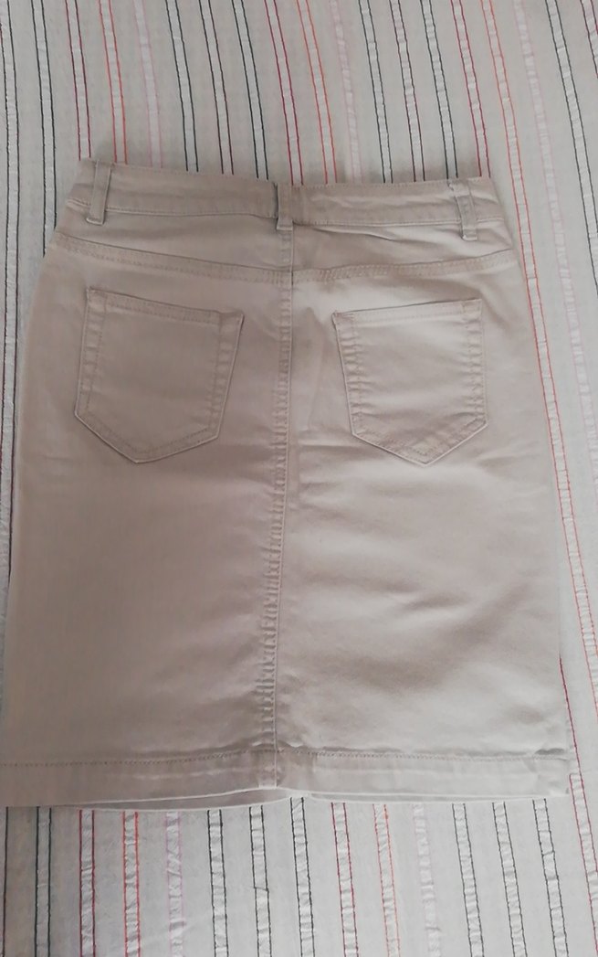 Bej Midi Kadın Mini Etek - Görsel 4