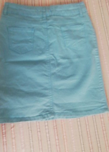 Diğer Mavi Denim Midi Kadın Etek