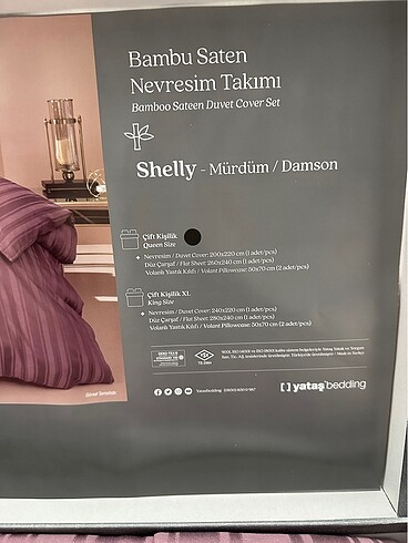 Beden camel Renk Yataş bambu nevresim takımı yeni