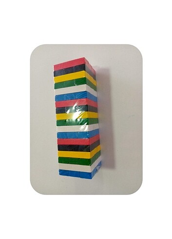  Beden Renk Renkli Denge oyunu Jenga