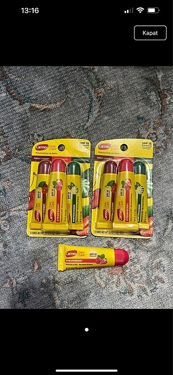 2 adet carmex