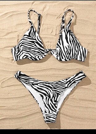 Zebra Desenli Bikini