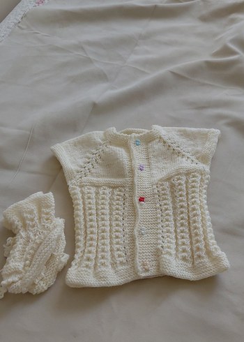 Kız Çocuk Örgü yelek - Görsel 2