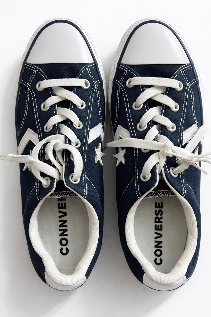 Lacivert Bağcıklı Kadın Spor Ayakkabı - Görsel 2