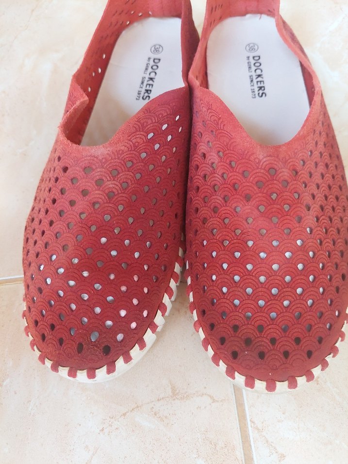 Dockers Kırmızı Dolgu Topuklu Kadın Espadril - Görsel 4