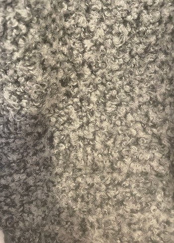 Gri çift düğmeli kaban - Görsel 3