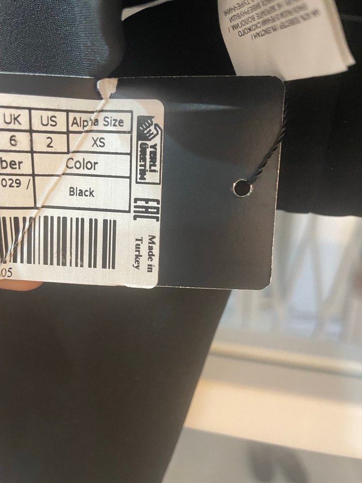 Siyah Kemer Detaylı Midi Kadın Tayt - Görsel 2