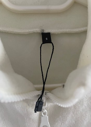 Kadın Beyaz Yarım Fermuarlı Sweatshirt - Görsel 2