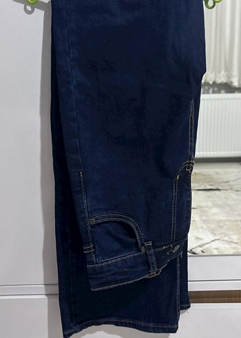 Lacivert Baskılı Kadın Denim Jean - Görsel 3