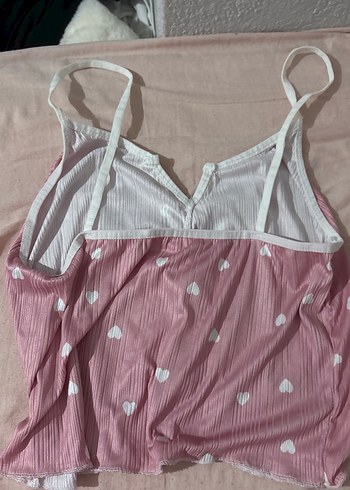 Pembe Mini Askılı Kadın Pijama Takımı - Görsel 5