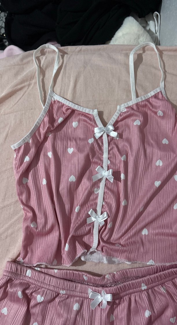 Pembe Mini Askılı Kadın Pijama Takımı - Görsel 2