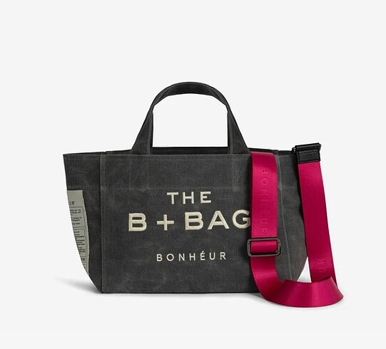 Bonheur Kanvas Ghost Gray Çanta