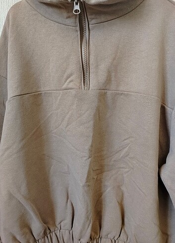 m Beden Bej renk sweatshirt