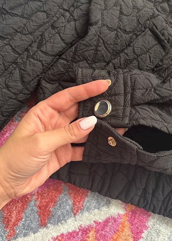 Zara Düğmeli Siyah Kadın Ceket